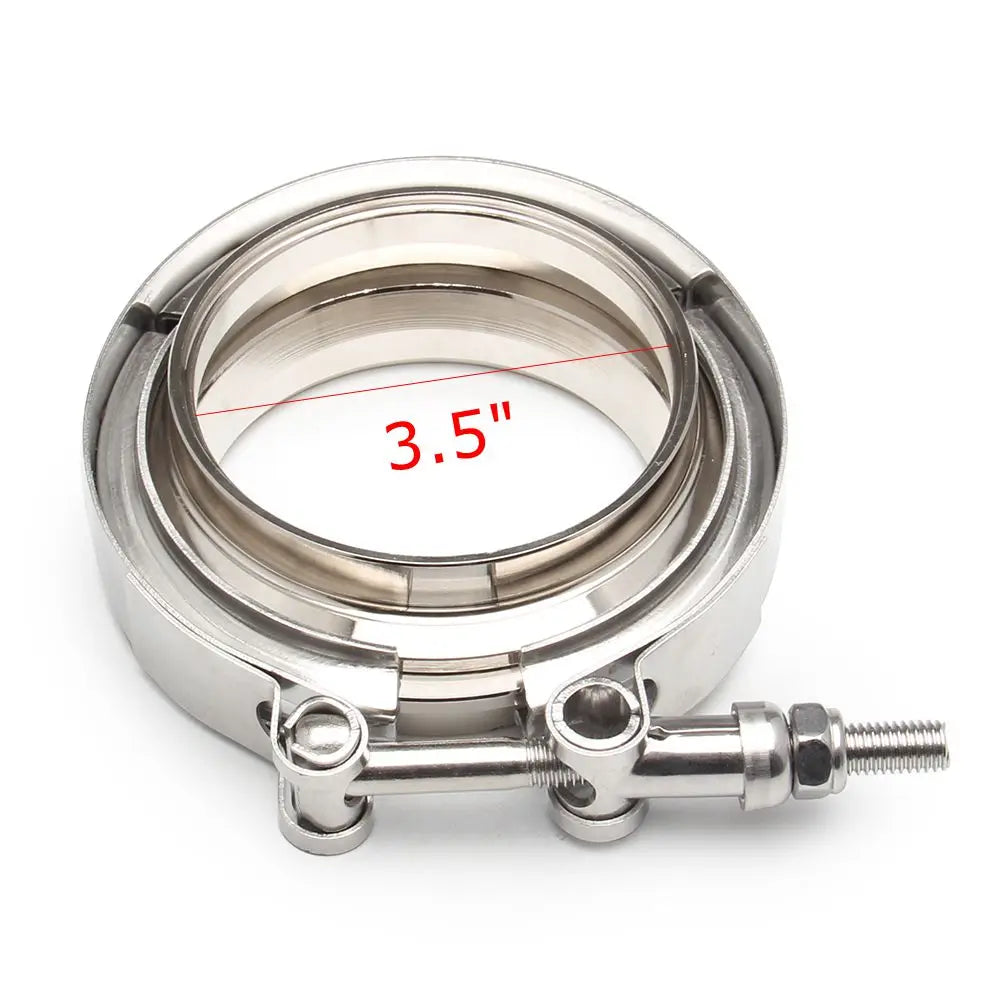 2" 2.5" 3" 3.5" 4" V-Band Clamp With Flange Male Female Fit for Exhaust System, Turbocharger, Downpipe, Muffler