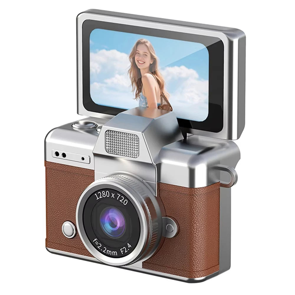 LK027 Keychain Thumb Mini Digital Camera 1.47 Inch Flip Screen Retro HD CCD Small Camcorder Video Recorder