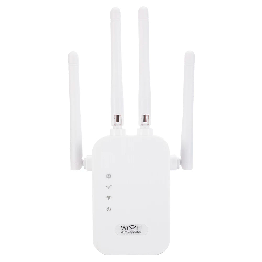 1200Mbps WiFi Repeater Signal Amplifier Dual Band 2.4G 5G WI-FI Signal Booster Long Range WIFI Network Extender for Home Office