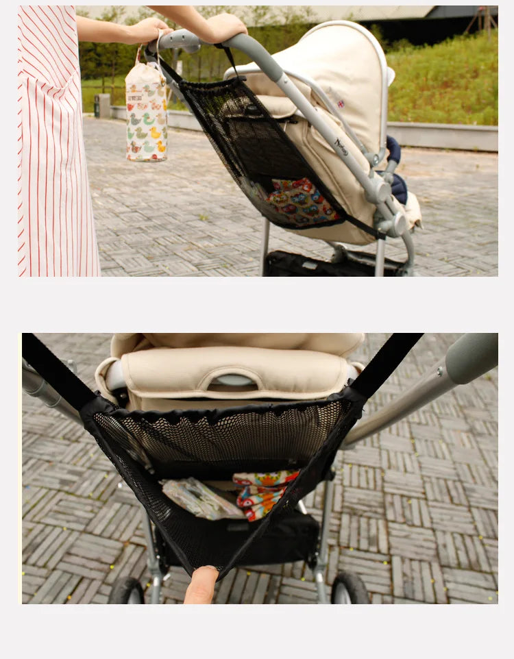 Baby Stroller Organizer Hanging Net Pram Storage Bag Baby items Stroller Accessories