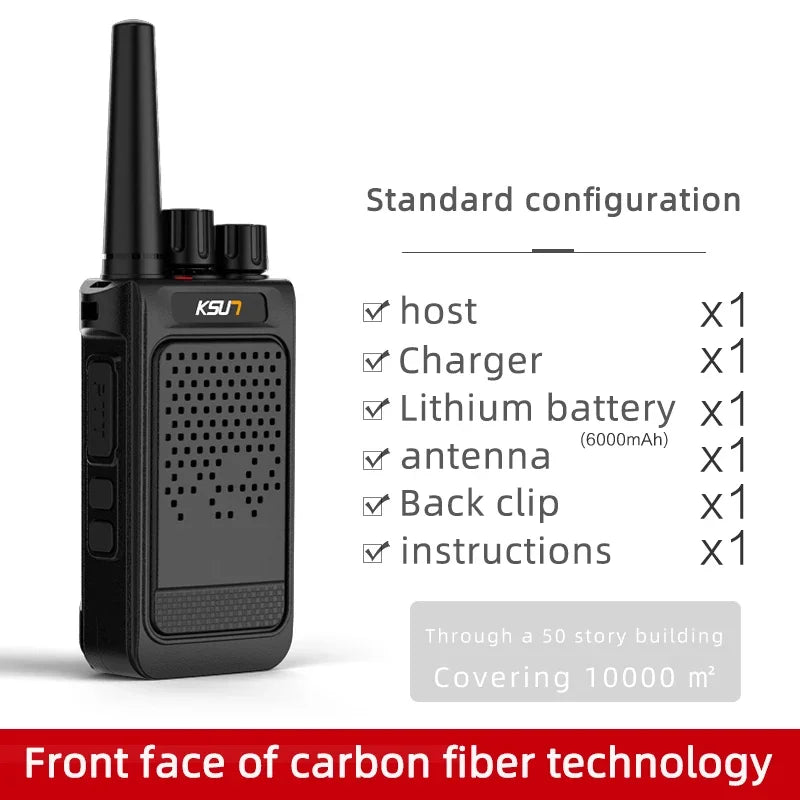 Mini Portable Walkie Talkie 2pcs UHF Radio Wireless Intercom VOX Function PMR446 Walkie Talkie Two Way Radio Station KSUN X26