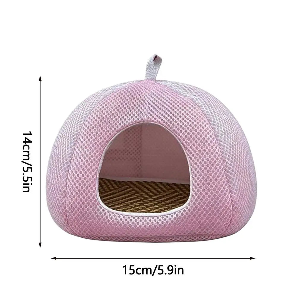 Corn snakeHouse Breathable Mesh Hanging tent style cave reptile dodging cave Easy to clean for Small reptile 