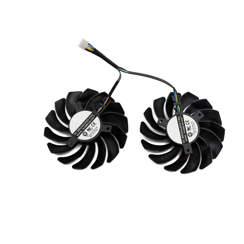 2pcs/lot PLD09210S12HH GTX 1660 1660Ti fan For msi GeForce GTX 1660 SUPER Ti VENTUS XS Graphics Card GPU cooling Fan