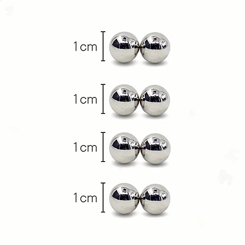 Ultra Powerful Magnetic Orbs Nipple Clamps BDSM Bondage Stimulator Clitoris Labia Nipple Creative Fidget Magnets Adult Sex Toys