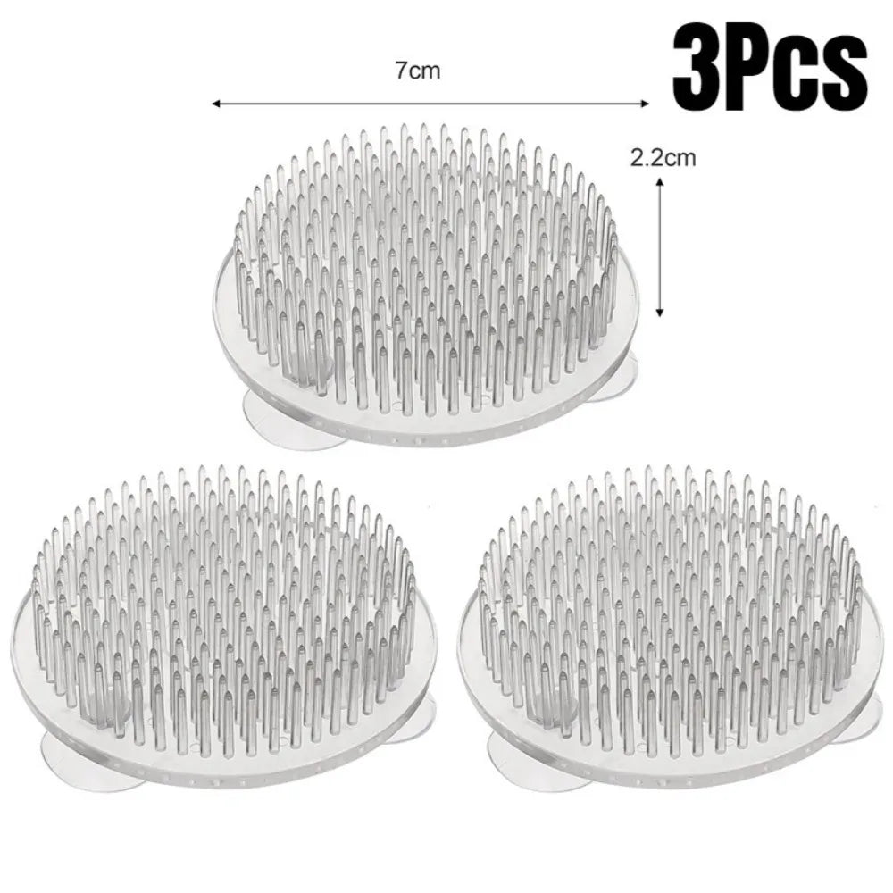 1/3Pcs Transparent Ikebana Stem Holder Waterproof Circular Arrangement Base DIY Flower Fixing Bracket for Vases Floral Design