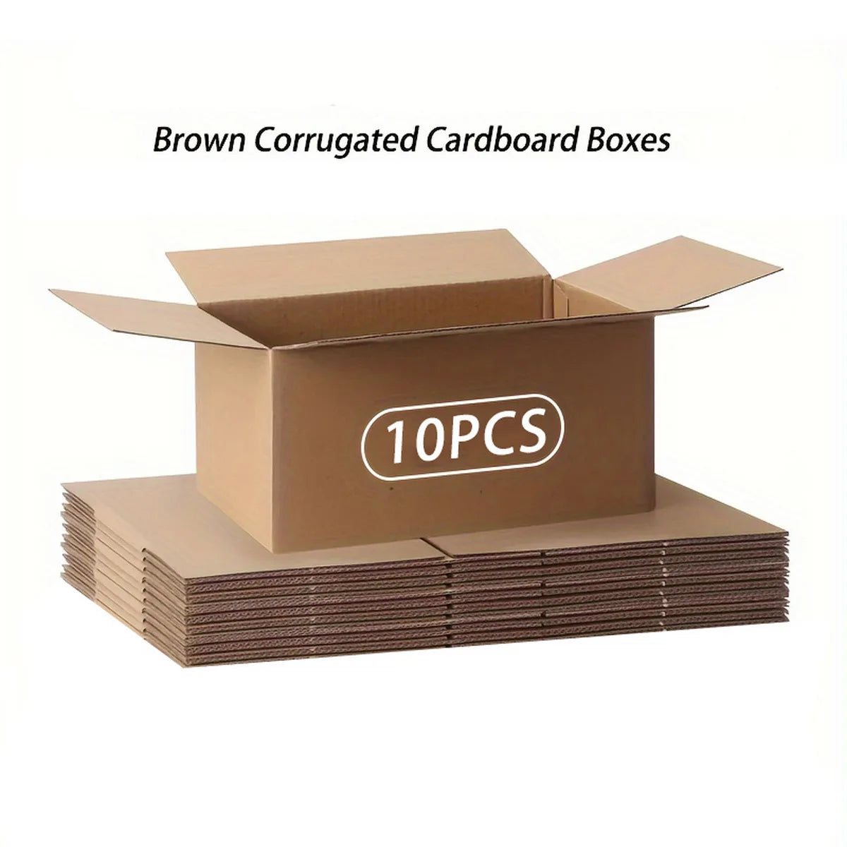 Mailing Shipping Boxes, 7.6x3.94x5.1inches, Brown Corrugated Cardboard Mailer Box With Lids, Single Wall, 32Lb/sq inch,
