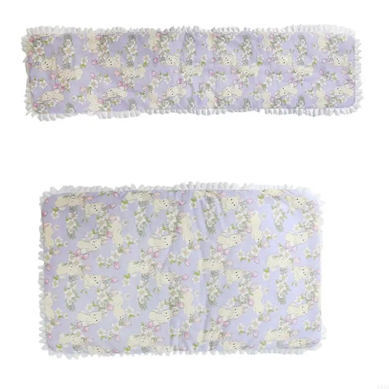 2025 New 2PCS Pet Strollers Cushion With Closures Soft Padding Pushchair Bedding Pad For Small Dog Travel Use