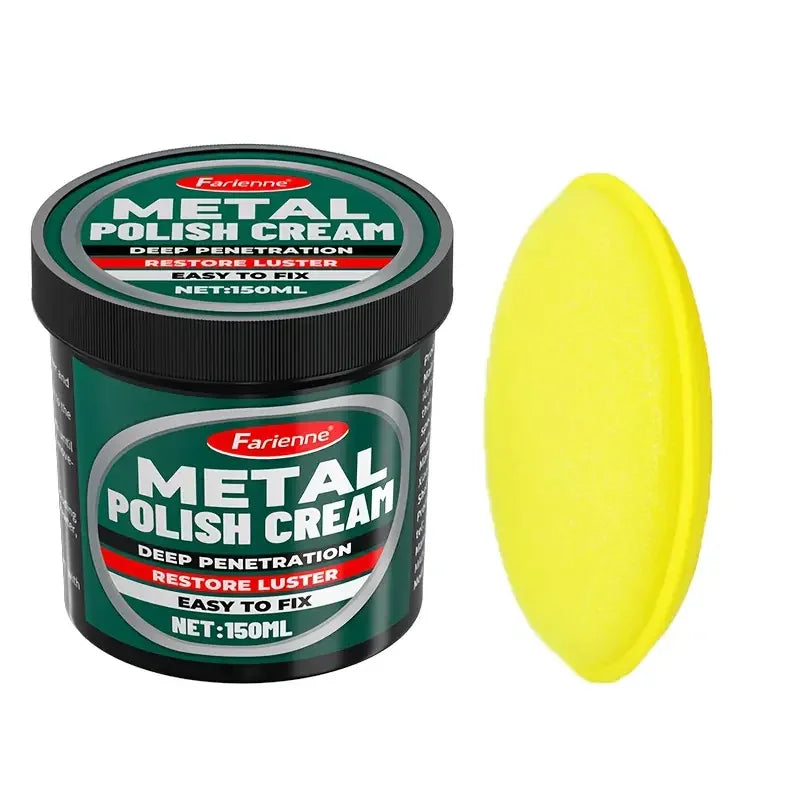 Multi-functional Metal Polishing Paste - Quick Chrome Repair, Shine Restoration and Rust Remover - Suitable for Cars and Motorcy