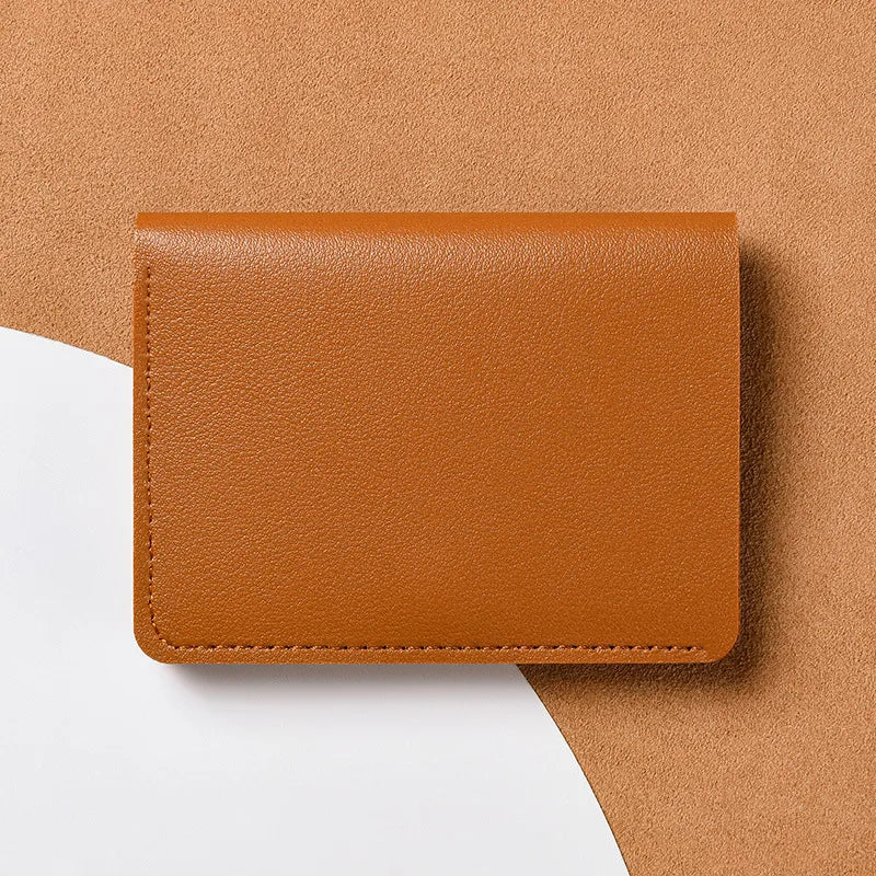 Classic Designer PU Leather Small Wallet for Men Short Simple Women's Purse Fashion Ultra Thin Credit Card Bag Coin Purse