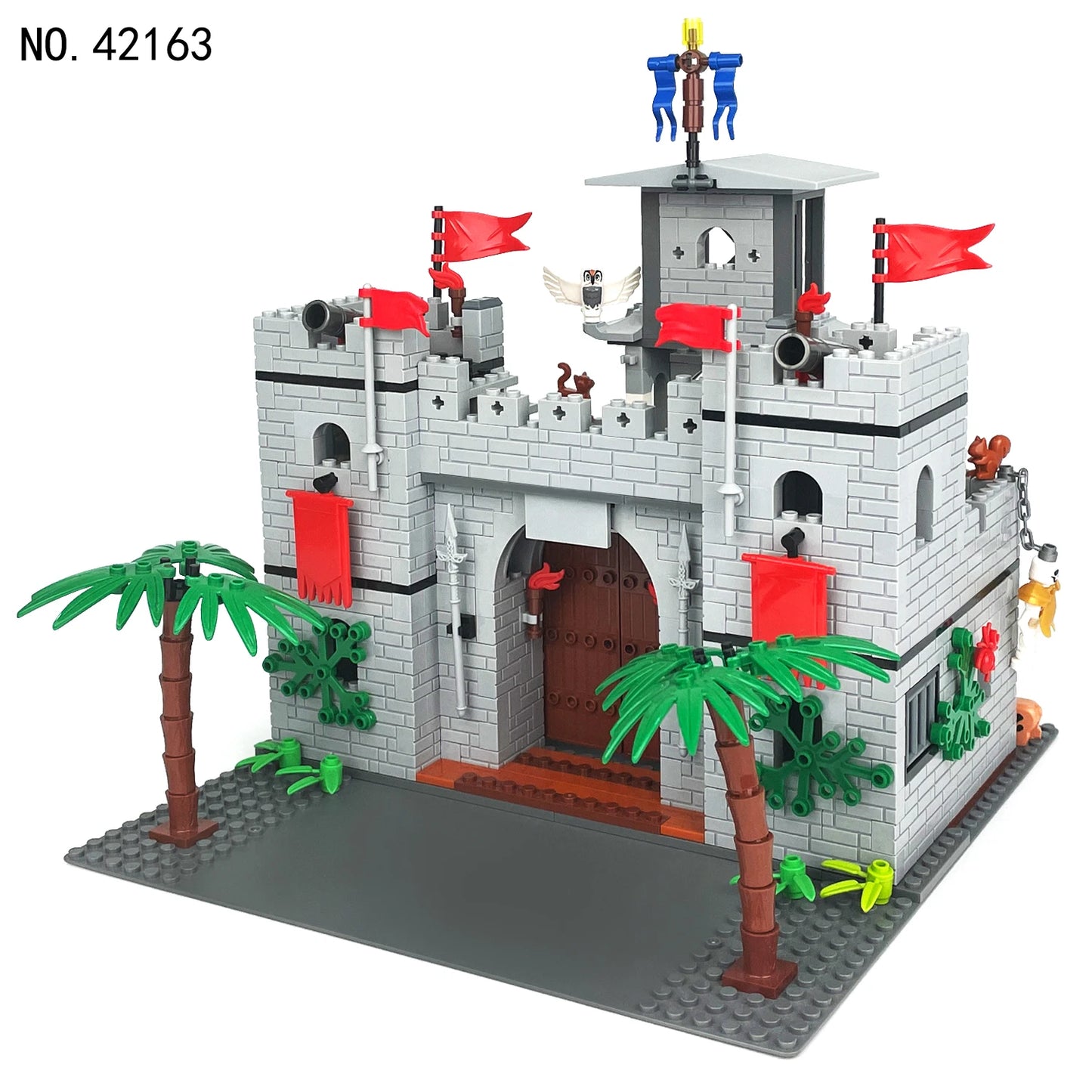 Creative Castle MOC Building Blocks Set DIY Construction Model Kit Castle Assembly Educational Toy Gift for Children Boys Girls