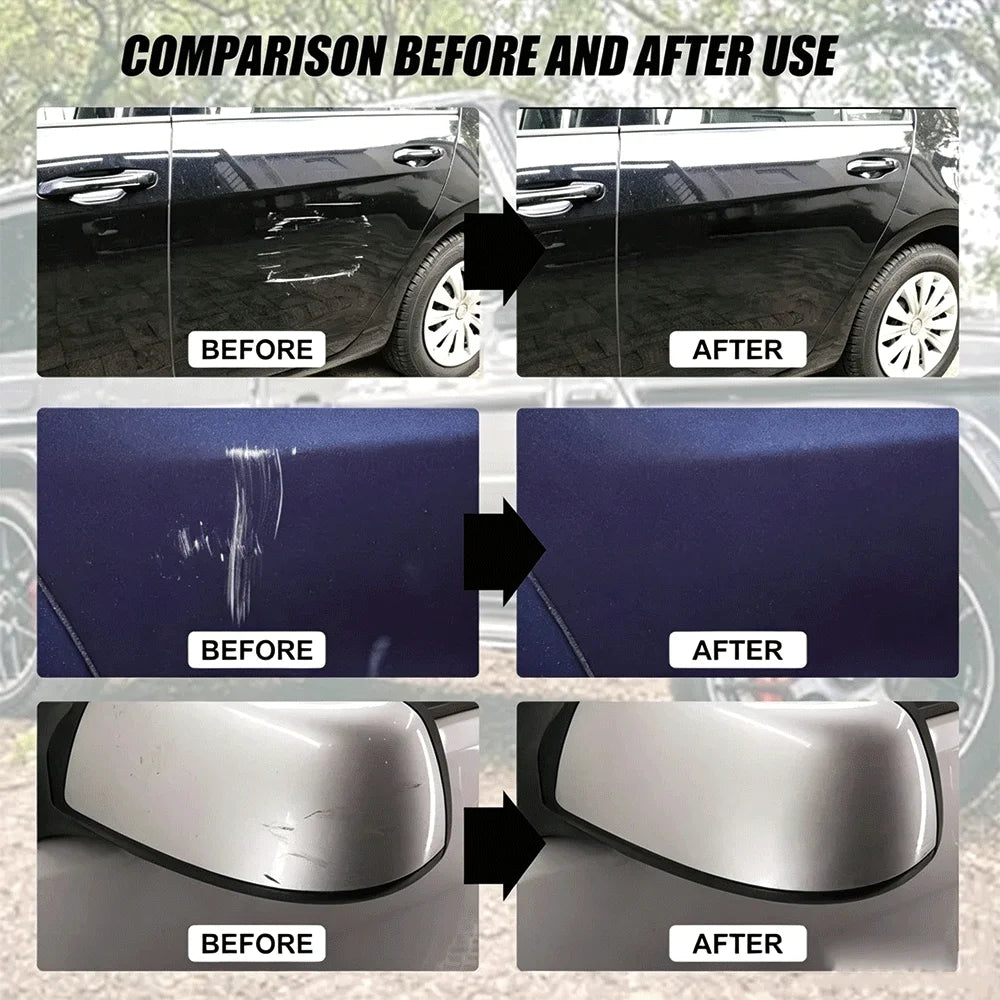 Car Wheel Hub Scratch Refurbishment Paste, Tire Rim Scratch Paint Repair Paste - Aluminum and Steel Rings Dent Restore Care