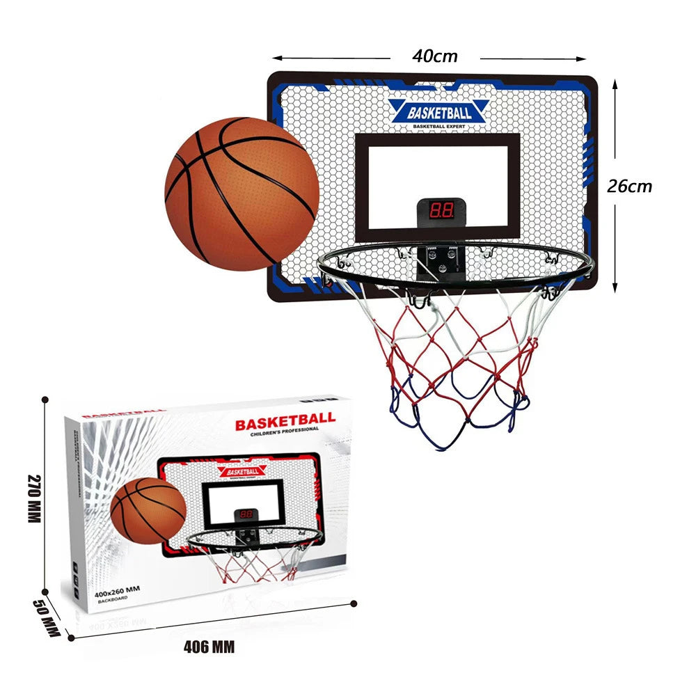 New Children's Sports Basketball Set Toys Wall-mounted Folding Basketball Rack Outdoor Indoor Parent-child Sports Games
