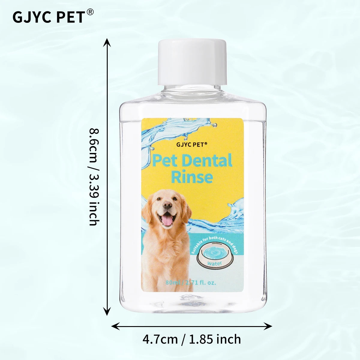 GJYC PET Concentrated Pet Mouthwash Oral Care Tartar Removal Fresh Breath Odor Eliminator Teeth Whitening For Dogs Cats
