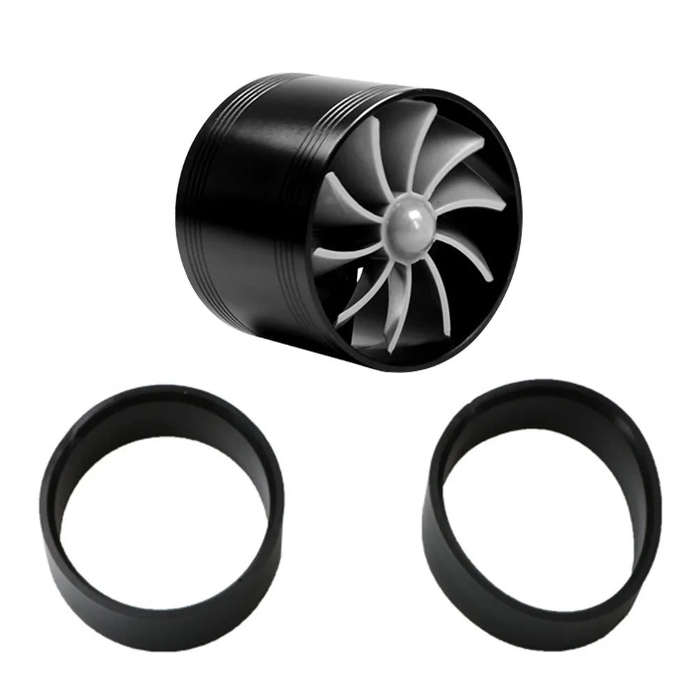Car Air Intake Turbonator Single Fan Turbine Automobile Intake Turbo Vehicle Engine Turbocharger Power Conversion Accessories