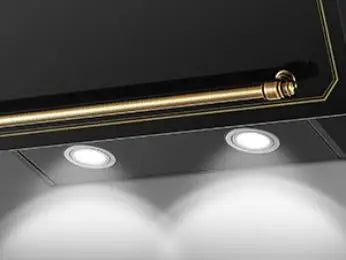 60cm Wall Hood - 400m³/h Suction, A+++ Energy, LED Lights, Dual Filter System, Retro Design