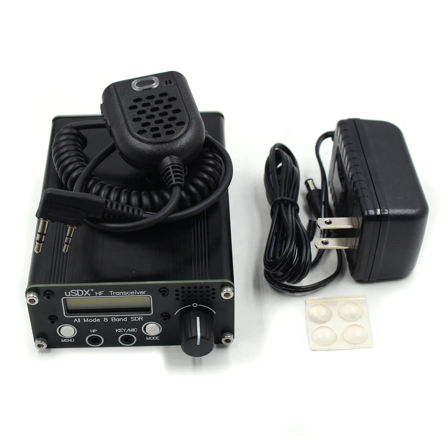 R1.02W 3-5W USDX+ V2 SDR Transceiver All Mode 8 Band HF Ham Radio QRP CW Transceiver 80M/60M/40M/30M/20M/17M/15M/10M