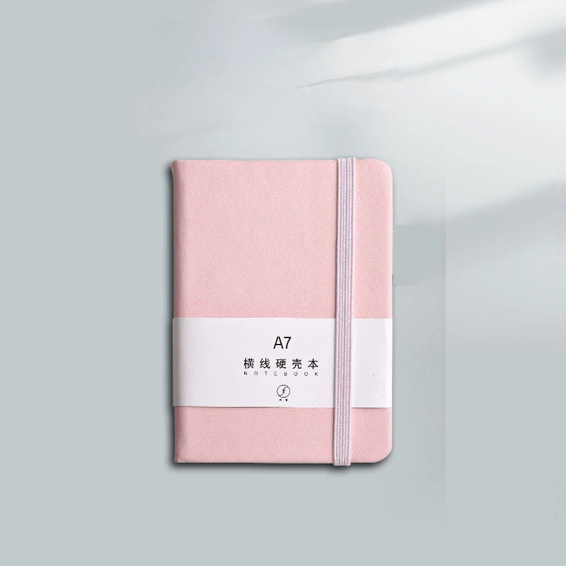 96Page/This pink colorA6 A7Portable Notebook,Simple Mini Notebook Office Memo,Student Office Diary Planner Pocket Notebook