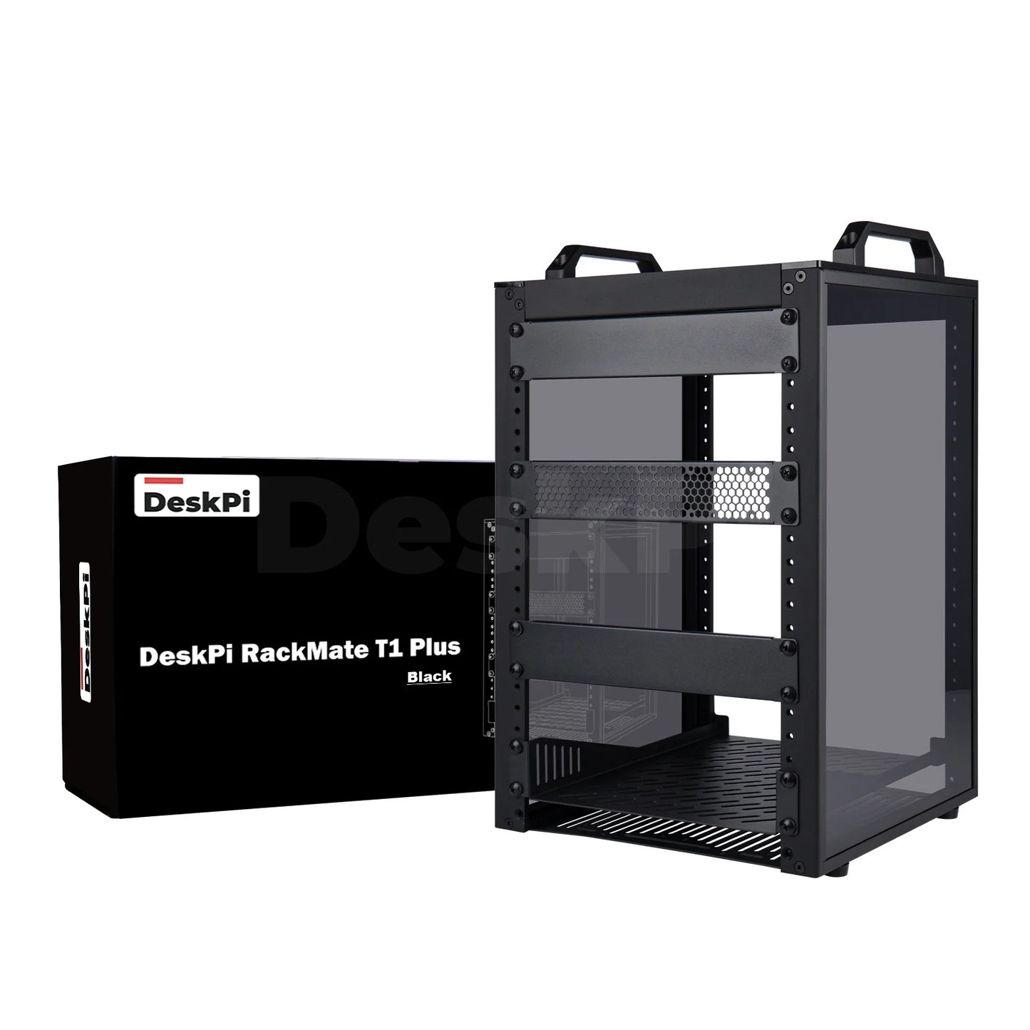 DeskPi RackMate T1-Plus Rackmount, 10-inch 8U Server Cabinet for Network, Servers, Audio and Video Equipment
