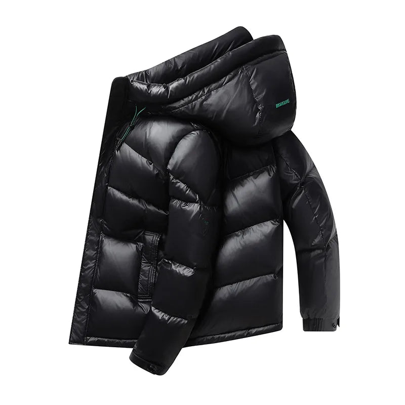 2023 New Gloss Down Jacket Men Plush Winter Warm Jackets Men Windproof light Down Jacket Men 90% Duck Down Coat Male