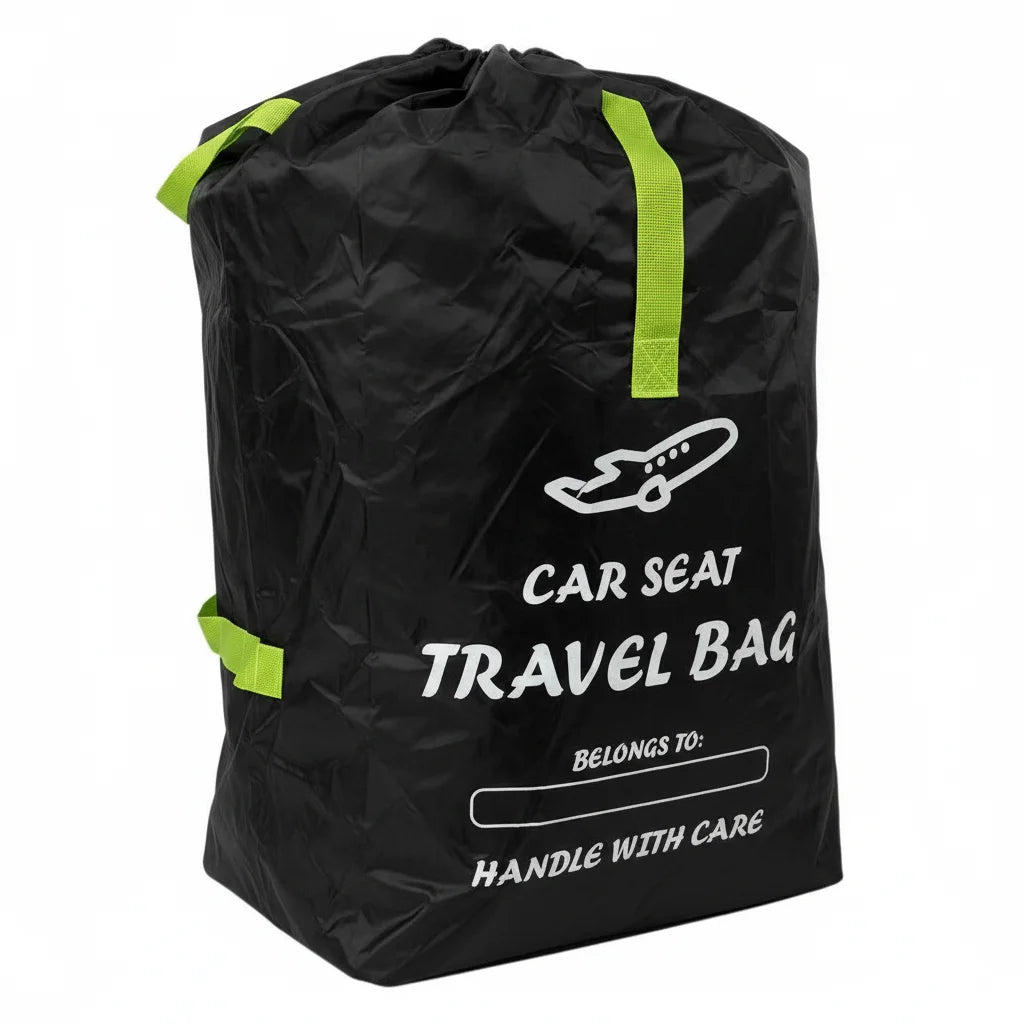 Portable Car Seat Travel Bag for Infant Carriers & Boosters – Adjustable Shoulder Straps, Convenient Carry Handle, Heavy-Duty Pr