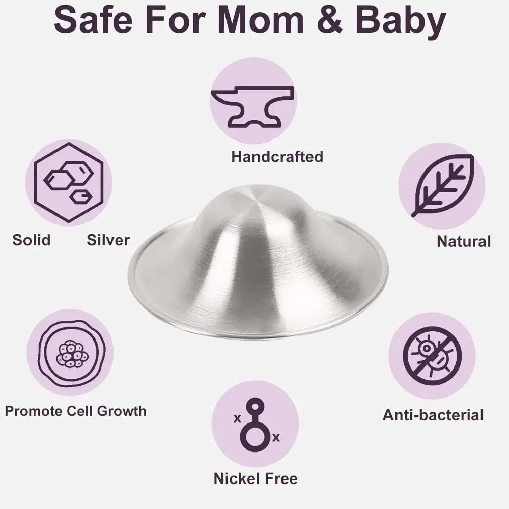 Silver Nipple Covers Breastfeeding Nipple Shields for Nursing Newborn Breastfeeding Essentials Original