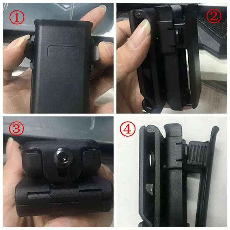 Tactical Adjustable Universal Fast Mag Pouch Single Modular Polymer Universal 9mm.40.45 Magazine Pouch