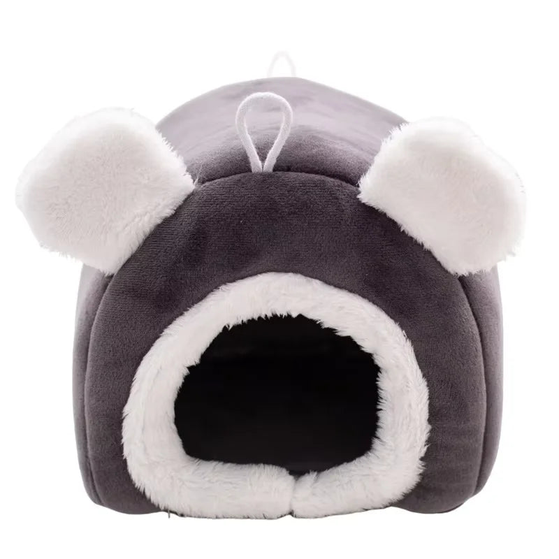 Winter Warm Hamster Nest Thickened Small Pet House Cute Cotton Bedding for Hamsters Birds Rabbits Squirrels Small Supplies