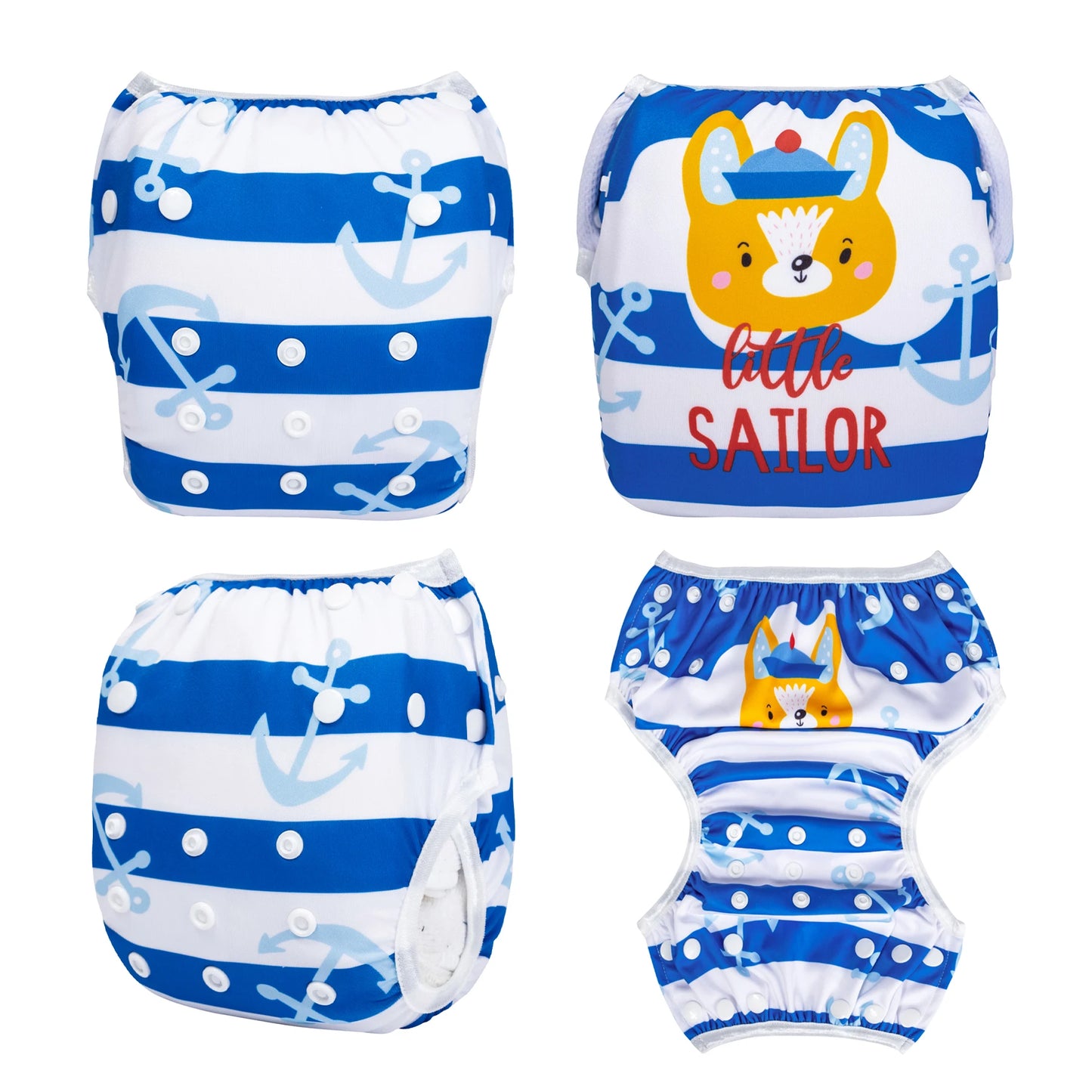 U PICK ALVABABY Swim Diaper Adjustable Swim Nappy for Swimming Lessons Fashion Design Swimming Nappy for Baby Under 8 Months