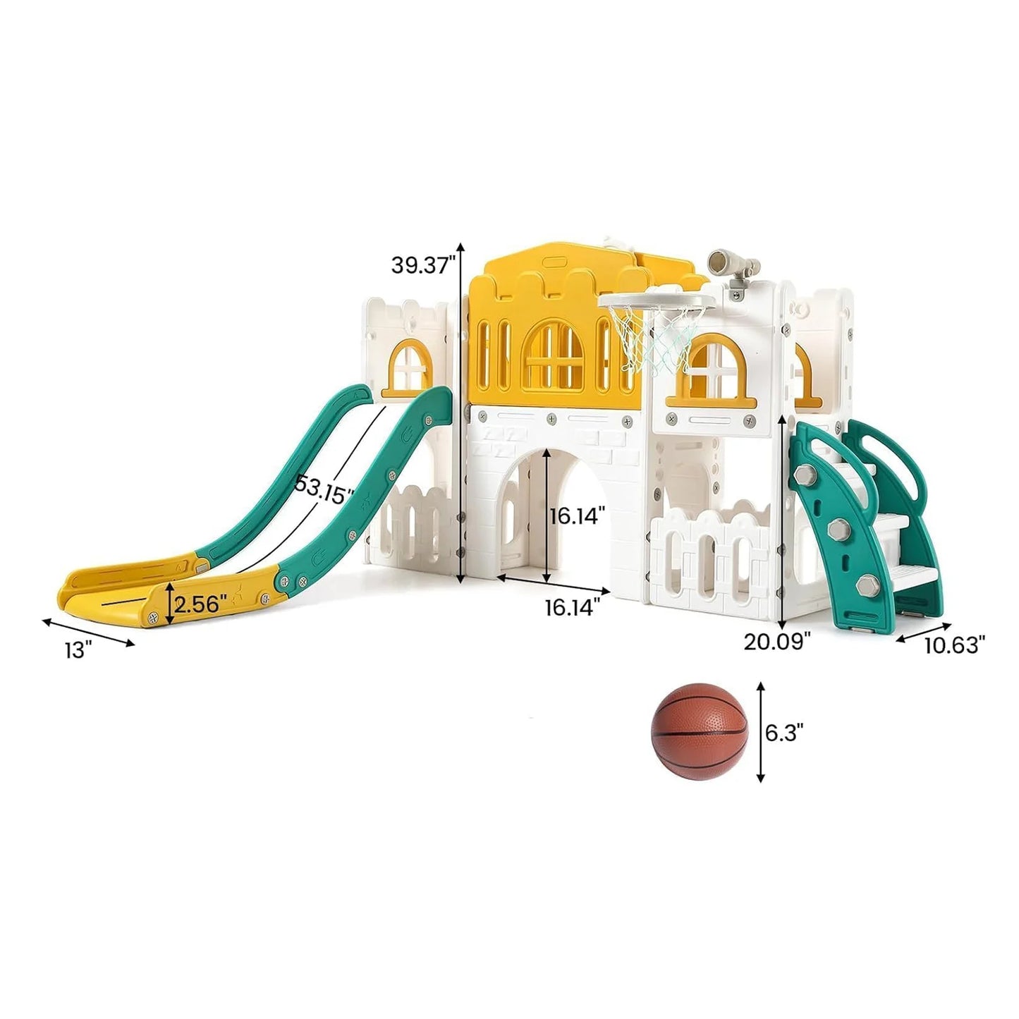 Children's Slide Outdoor Indoor Domestic Baby Sports 8 in 1 Slide Playset Family Multifunction Amusement Park Toys