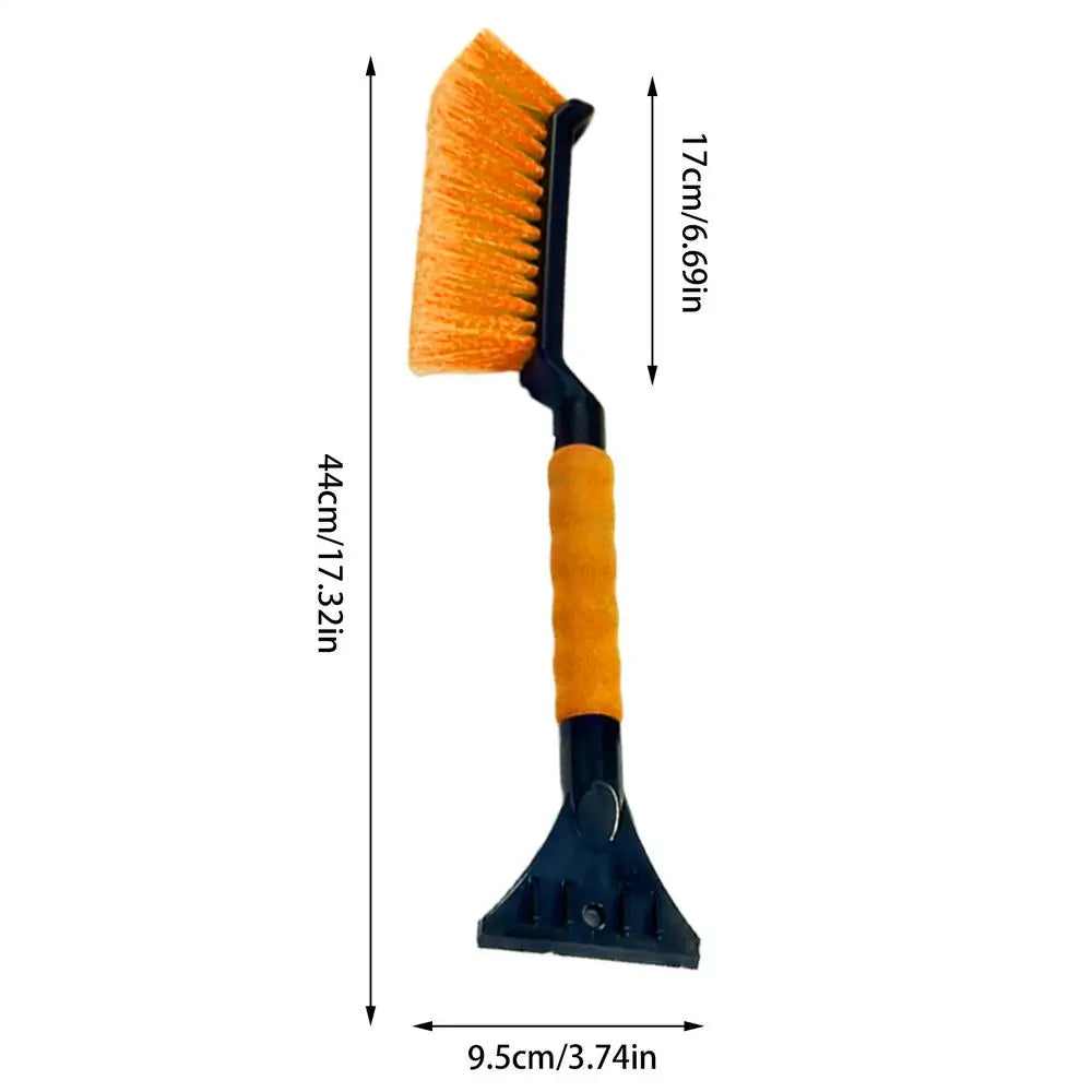 2-in-1 Ice Scraper and Snow Brush for Car - Ergonomic Foam Grip Windshield Cleaner - Efficient for SUV, Sedan & Winter Driving