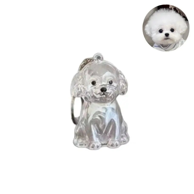 Diy Bag Charm Handmade Pet Hair Memorial Keychain Keepsake Pendant for Dog Fur - Personalized Pet Loss Gift for Dog Lovers