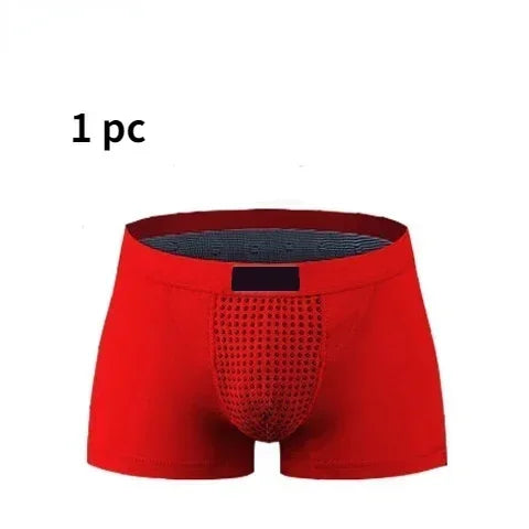 2026 Men Magnetic Therapy Boxer Briefs Breathable Comfortable Underwear with 22 Health Magnets for Blood Circulation L-6XL Size