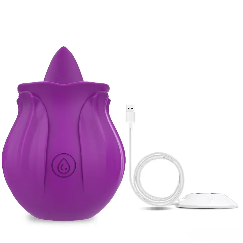 10 Speed Rose Suker Vibrator G-spot Dildo Clitoris Stimulating Sucking Female Sex Toy USB Rechargeable Rose-shaped Mini Massager