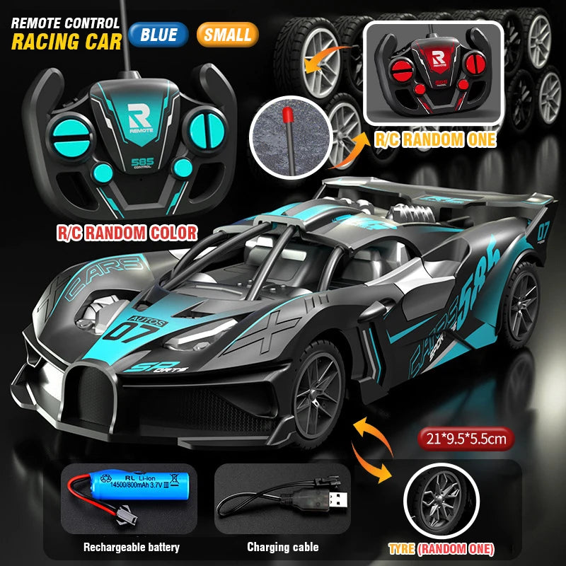 Rc Car 4Ch High-Speed Remote Control Drift Racing Car Electric Sportscar Toy Vehicle Model Toys for Boys Kids Birthday Gift