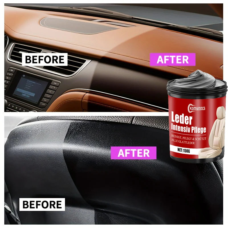 Car Plastic Parts Ceramic Coating Refurbishing Agent, Car Black Interior Dashboard Wax Repair and Polishing Paste, Whitening and