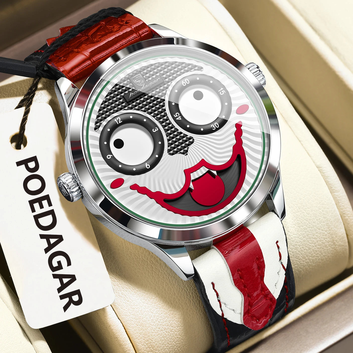 POEDAGAR Top Original Watch For Man Luxury High Quality Waterproof Man Wristwatch Quartz Leather Men's Sports Watches Male Reloj