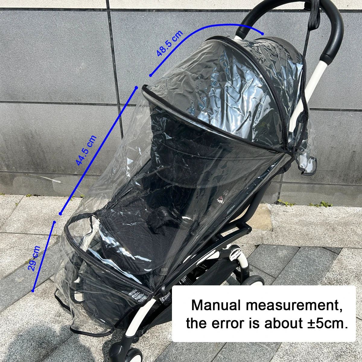 Stroller Rain Cover for Babyzen YOYO/YOYO+/YOYO2 & Stokke YOYO3 - Transparent EVA Weather Protection for Rain, Wind, Snow & Dust