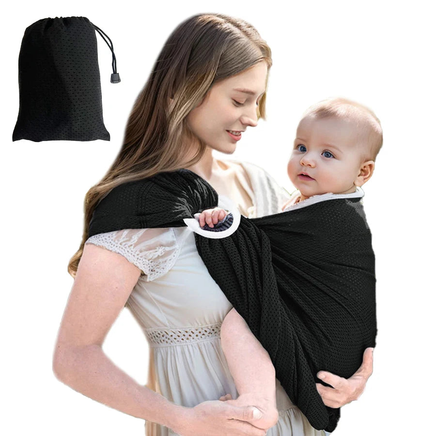 Ergonomic Sears Double-Ring Baby Carrier Adjustable Front-Facing Mesh Breathable Child Outing Backpacker Infant Carrier Straps