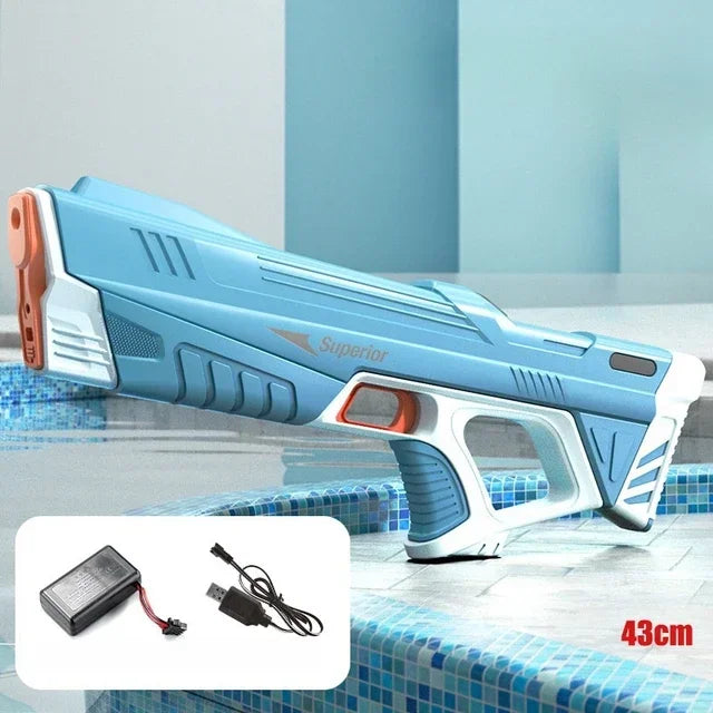 Kids Electric Water Gun Toys Summer Outdoor Beach Pool Garden Fight Games High Pressure Automatic Bursts Watergun Children Gifts