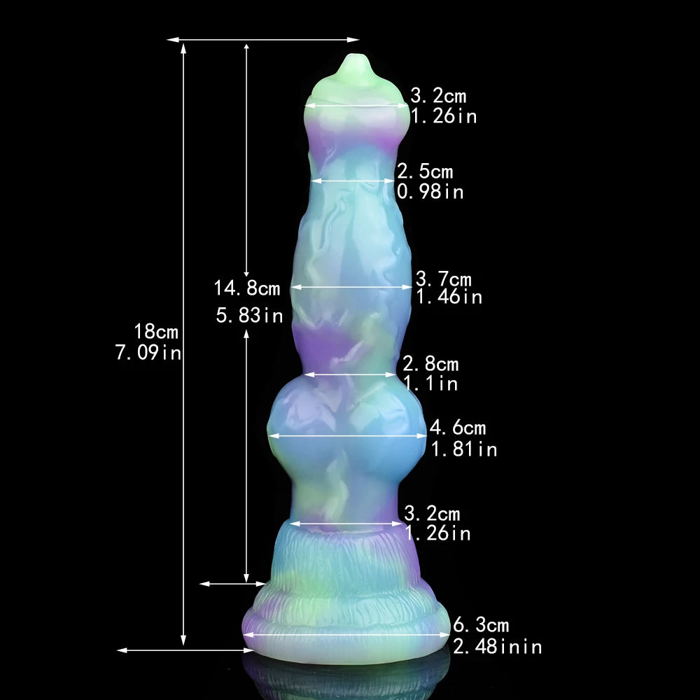 YOCY Long Horse Dildo Silicone Female Masturbator Knot Animal Anal Plug Butt Prostate Massager Stimulator Sex Toys For Couple