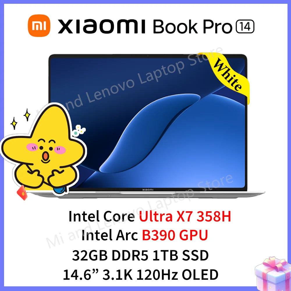 Xiaomi Book Pro 14 Ultra5-338H/UltraX7-358H 32GB+1TB 14.6inch 3.1K 120Hz OLED Screen