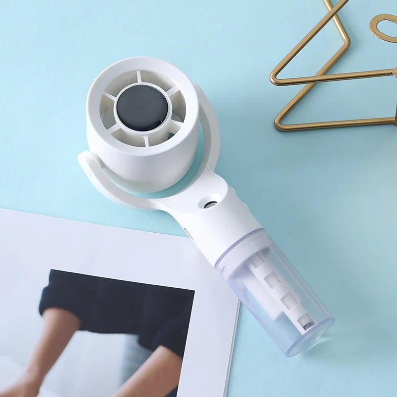 2026 Portable Handheld Spray Fan,Water Spray Mist Fan,Student Dormitory Mini Fan,Summer Supplies, Cooling Tools Outdoor Fan