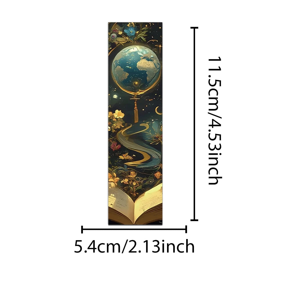 30PCS Fantasy Mystery Wizarding World Advanced Reading Bookmark Pages Books Labeled Aesthetic Bookmark Stationary Supplies