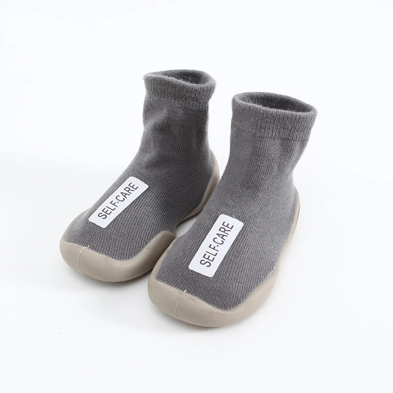 Aikidsay Baby First Socks Shoes Toddler Walker Infant Boys Girls Rubber Soft Sole Floor Barefoot Baby Casual Shoes Knit Booties