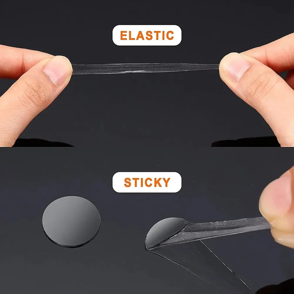 100pcs 1cm Adhesive Double Sided Tape Stickers Removable Round Sticky Tack No Trace Small Stickers for Festival Decoration