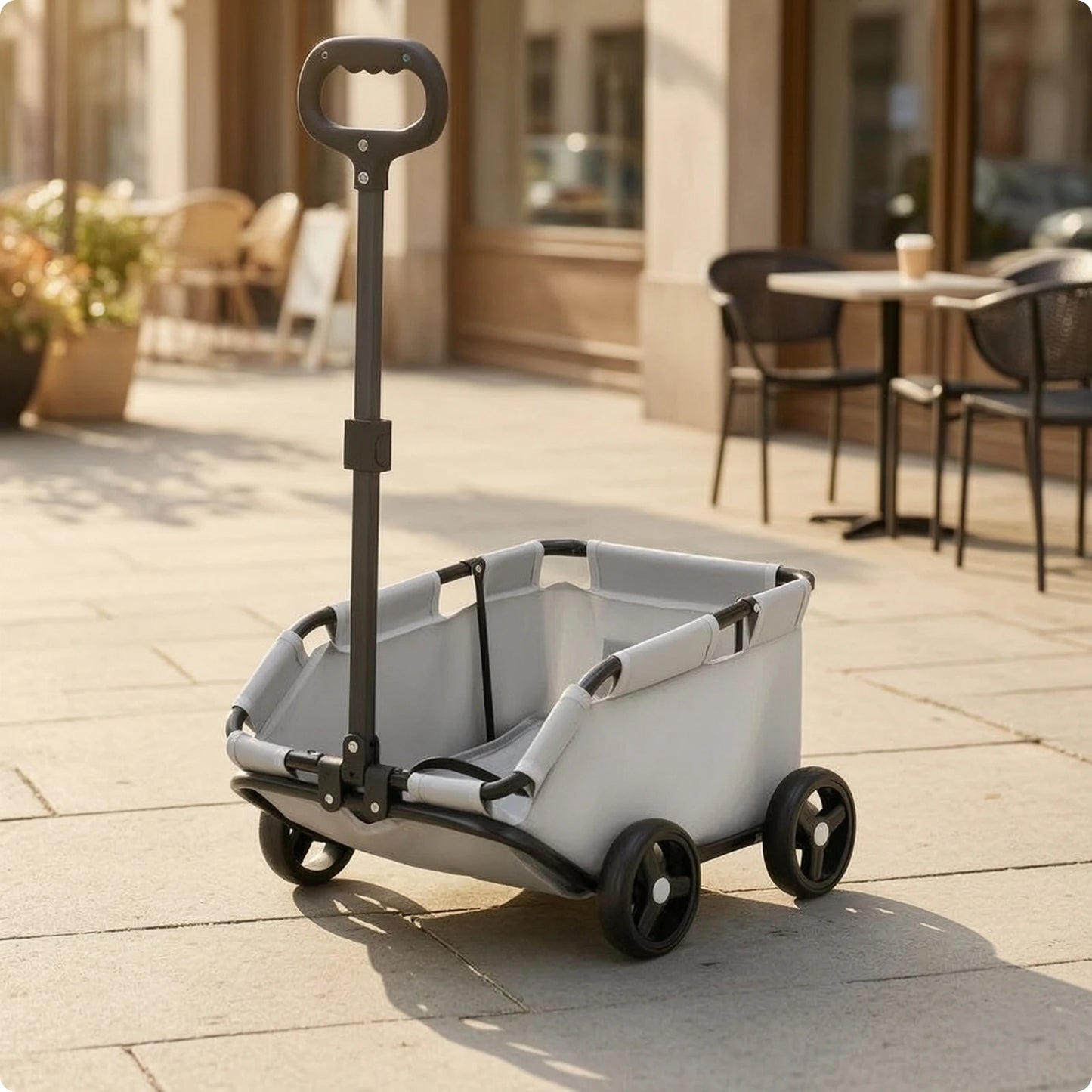 Pet Stroller with Telescopic Handle Folding Foldable Pet Stroller Sturdy Sturdy for Small Dogs, Outdoor Walks, Travel