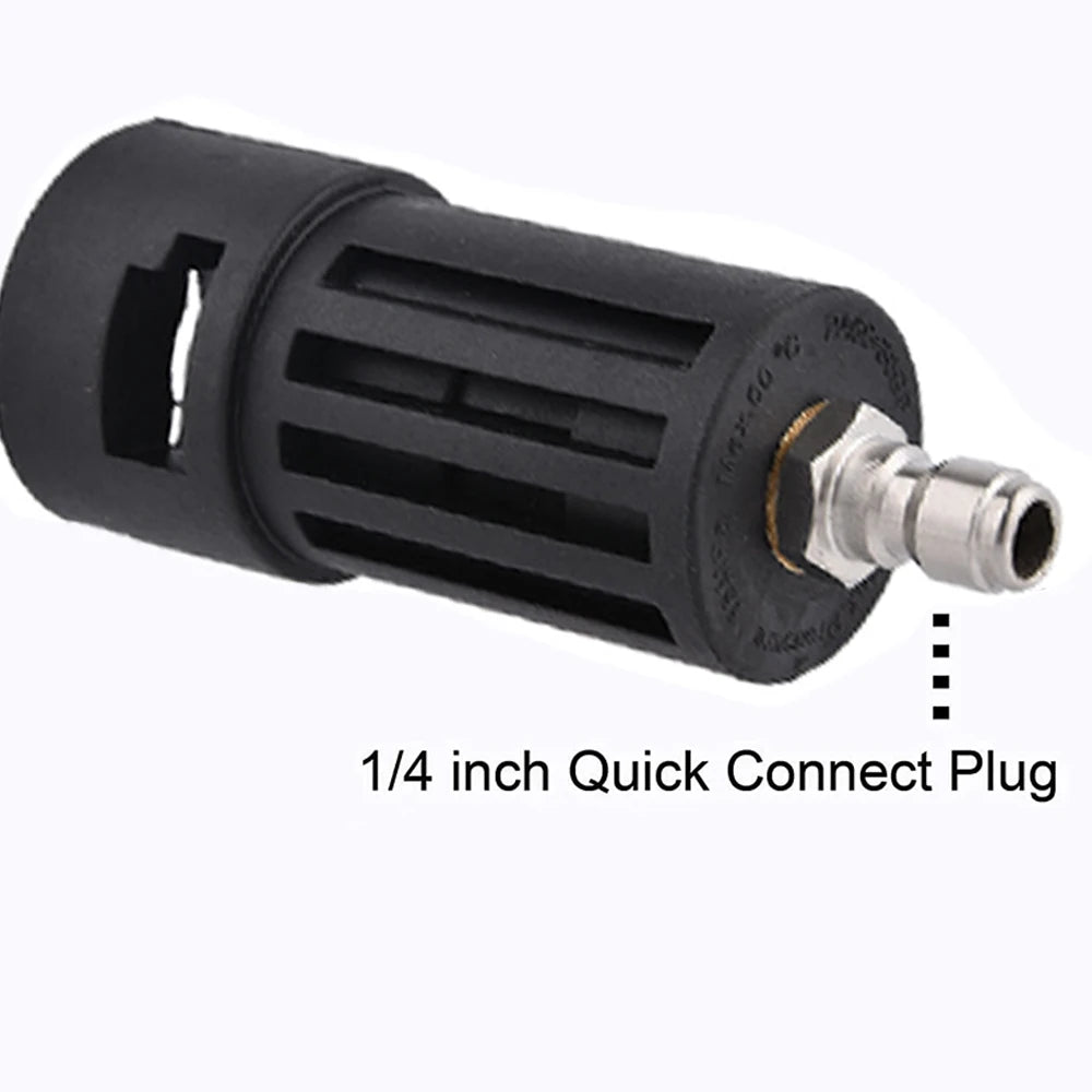 Pressure Washer Adaptor Female For 1/4" Quick Connect Wash Gun To Karcher K Lance Wand Accessory