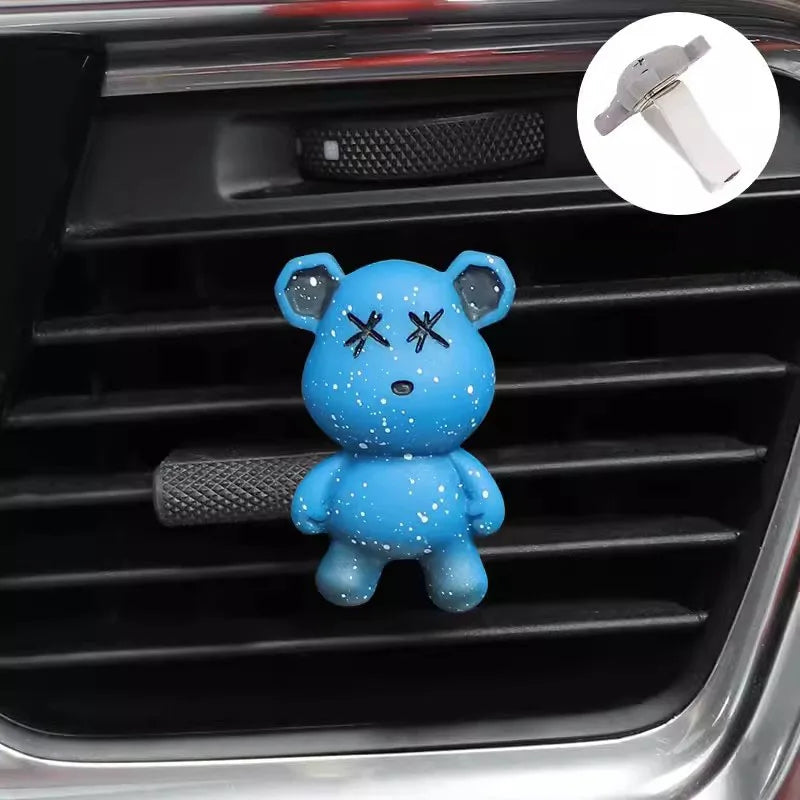Bear Car Air Freshener Outlet Vent Perfume Clips Fragrance Conditioning Aromatherapy Perfume Clip Car Interior Decoration