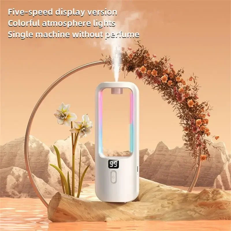 Wall-mounted Oil Aromatherapy Machine Air Purifying Automatic Diffuser Toilet Deodorization Fragrance Humidifier Colorful Night
