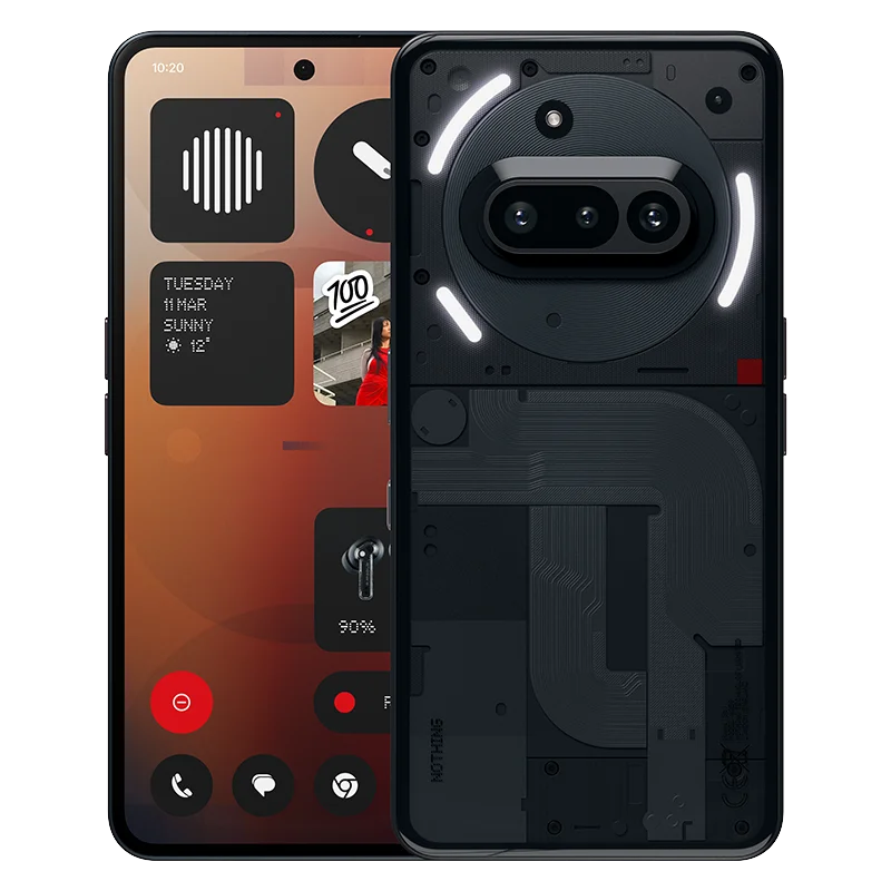 Nothing Phone (3a), Cell Phone with Essential Space, 50 MP Main Camera, 32 MP Front Camera, 6.77 ''Flexible FHD + AMOLED Display